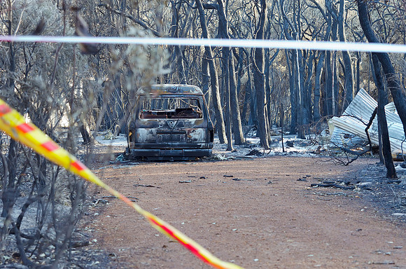 Prevelly after the fires in the last week of November