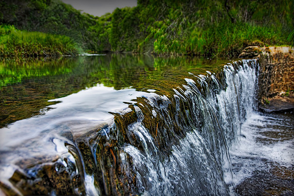 The weir at Ellensbrook Homestead.
