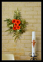 The flowers were in memory of the Rt Revd Ben Wright, and were prepared by Mrs Joyce Brooks.