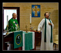 Bp Brian Farran and the Revd John Ward.