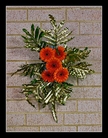 The flowers were in memory of the Rt Revd Ben Wright, and were prepared by Mrs Joyce Brooks.