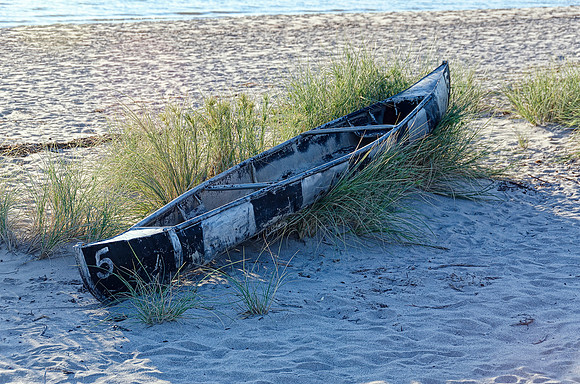 This canoe has seen better days
