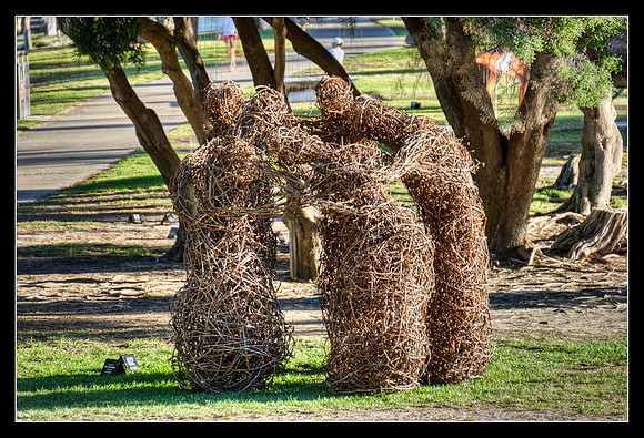 Sculpture by the Sea at Cottesloe Beach.