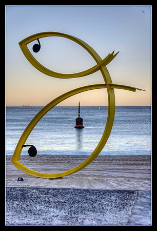 Sculpture by the Sea at Cottesloe Beach.